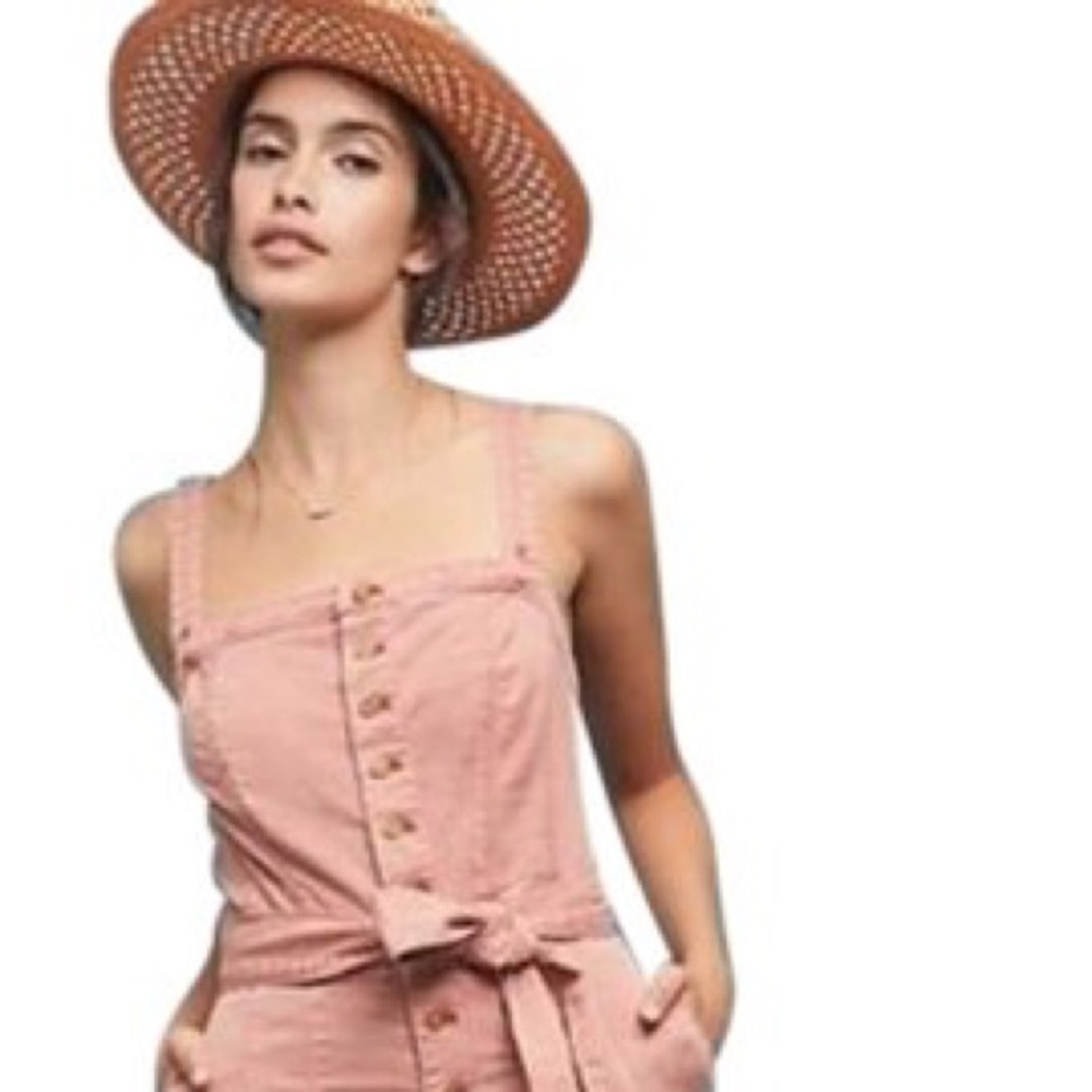 Anthropologie Pink Pilcro Desmond Romper/Jumpsuit